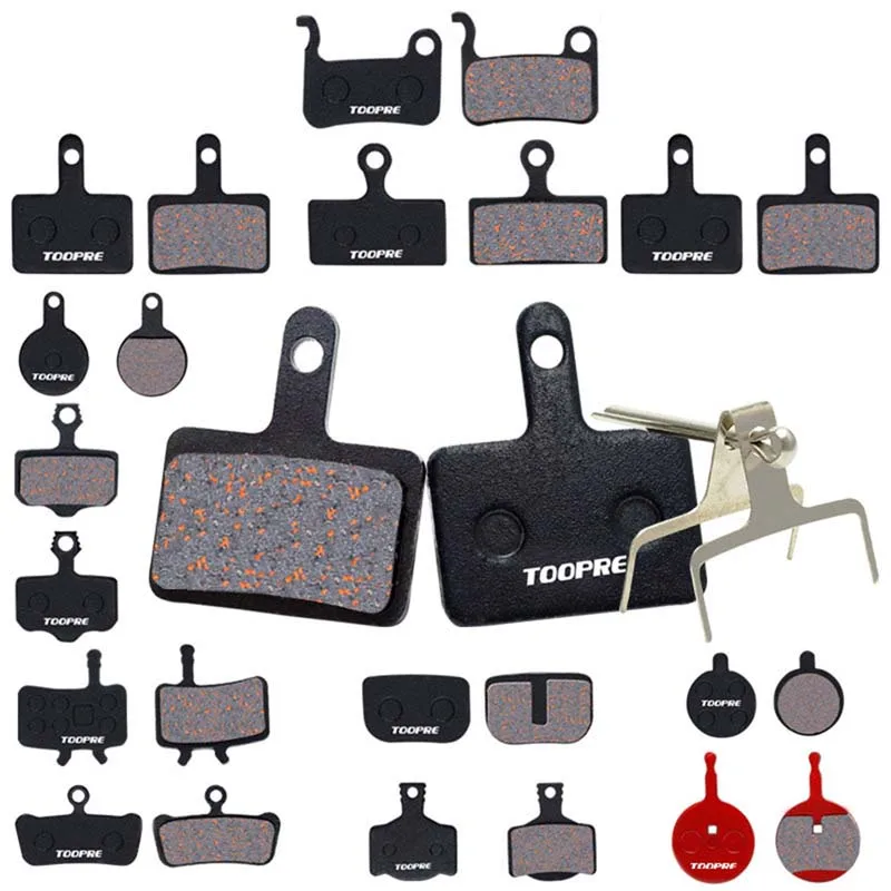 2 пары дисковых тормозных колодок для велосипеда MTB полуметаллические полимерные