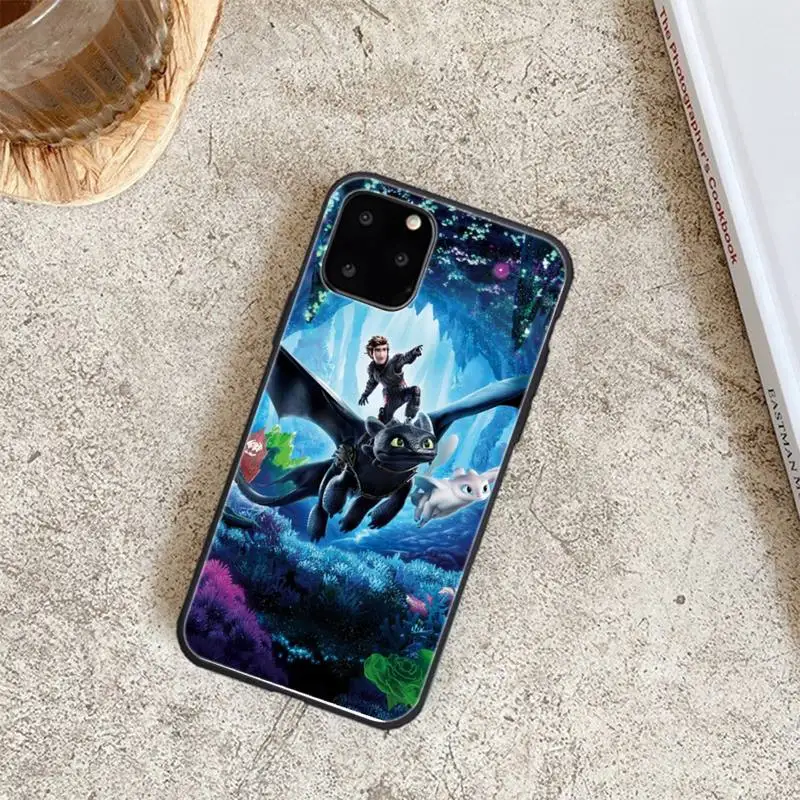 

How To Train Your Dragon Black Soft Phone Cases For Iphone 6 6s 7 8 Plus XR X XS XSmax 11 12 Pro Mini Max