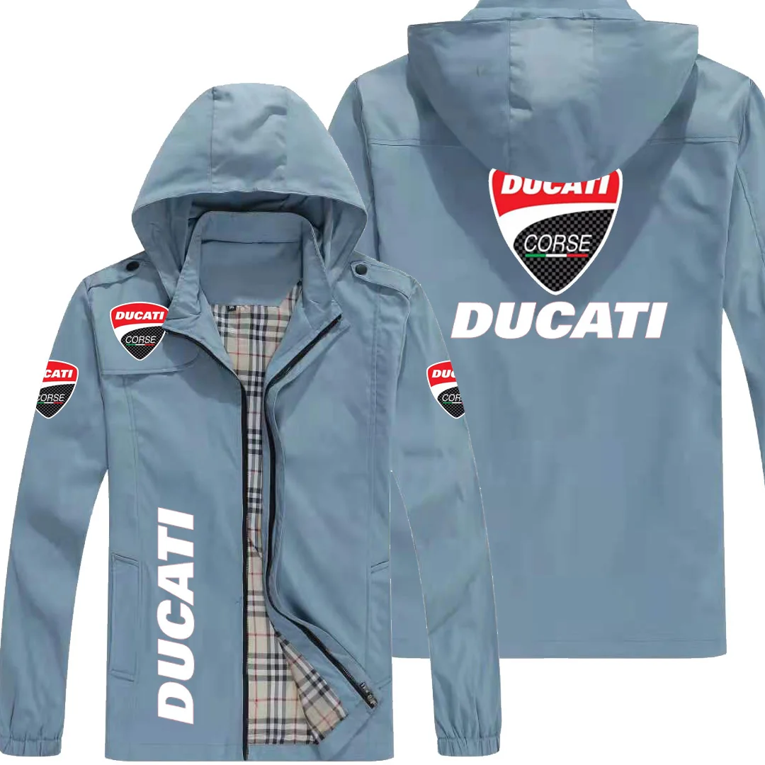 

Jacket House men's spring and autumn hooded loose jacket, masculine jacket casual outdoor regular men's windbreaker