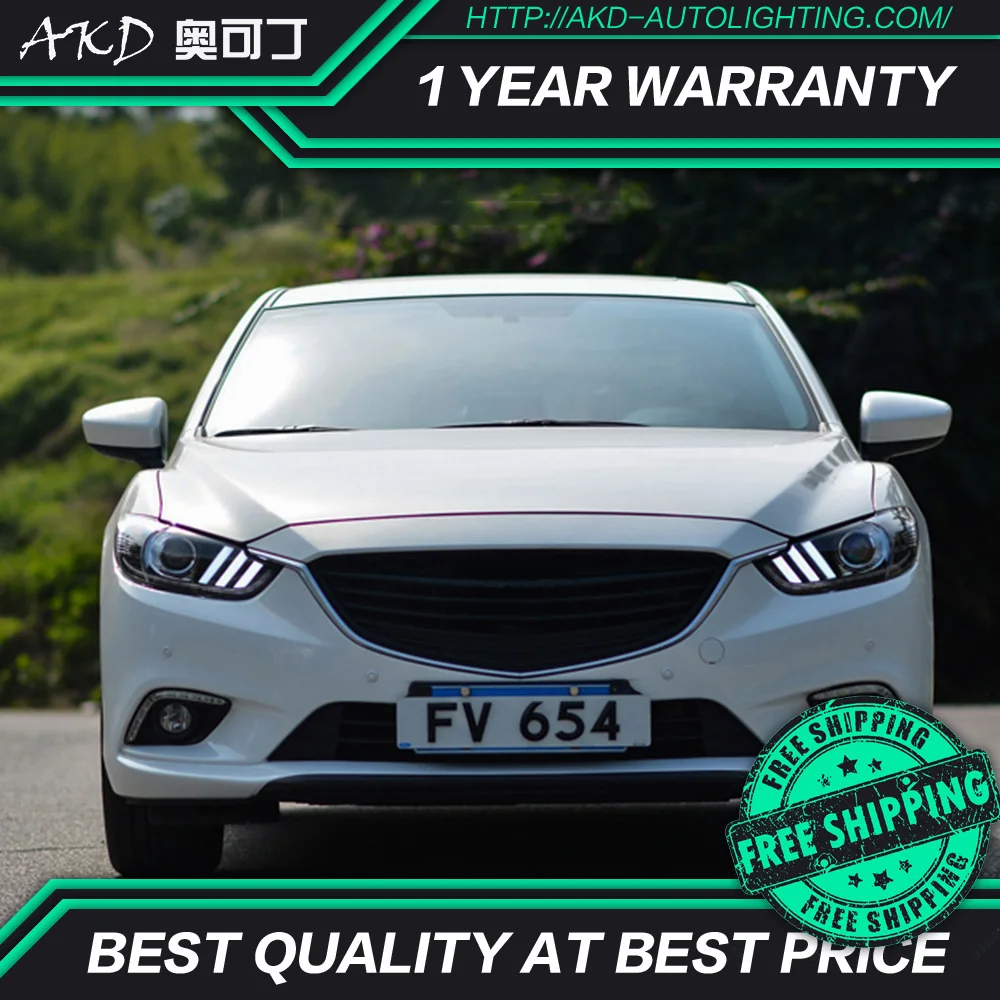 АКД автомобильного тюнинга фара для Mazda 6 Atenza 2013-2016 светодиодные фары DRL