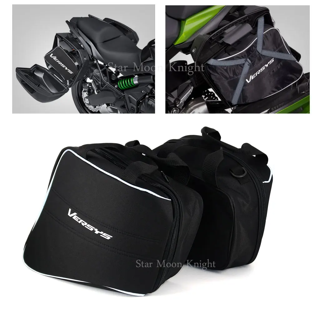 For Kawasaki Ninja H2 1000 Versys 1000 650 For KQR 28L Hard Saddlebag Liner Set Saddle Bags Travel Trunk Bag ​luggage bags enlarge