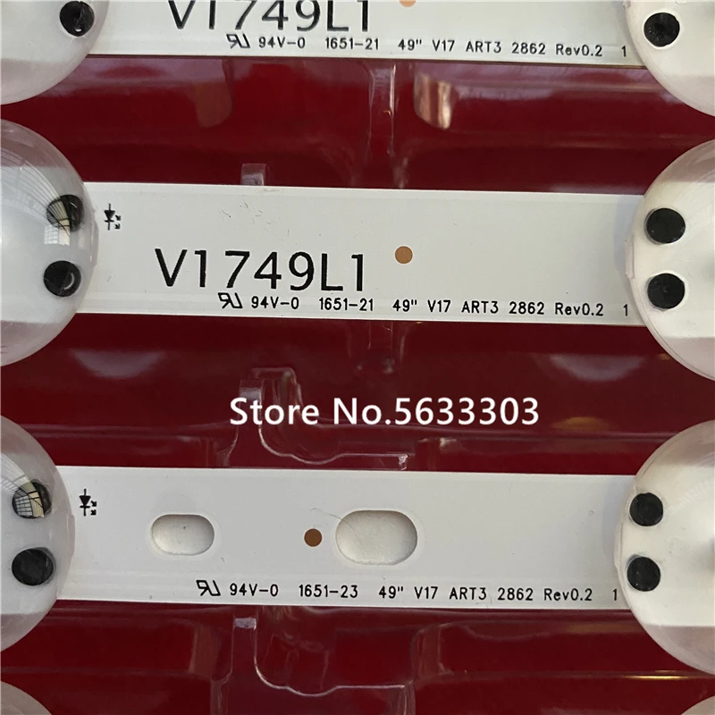 20 комплектов = 80 шт. LG 49 &quotV17 ART3 ТВ JB3B1591A02499 49UV340C 49UJ6565 6916L-2862A 6916L-2863A LC490DGG | Лампы и