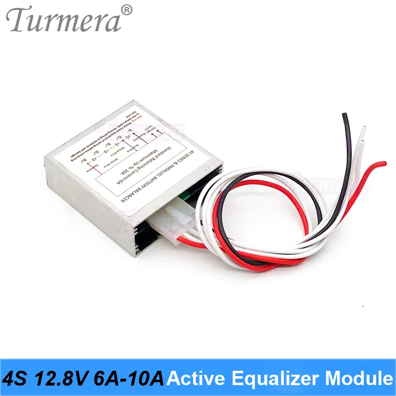 Turmera 4S 12.8V 6A 10A  Active Equalizer Module for 3.2V 280Ah 310Ah Lifepo4 Battery and 3.7V 18650 Lithium Batteries  Pack Use