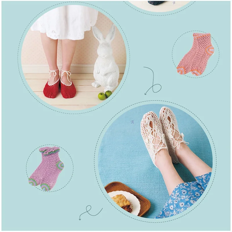 3 Days Finished Lace Crochet Socks Knitting Book Basic Pattern Learning Tutorial | Канцтовары для офиса и дома