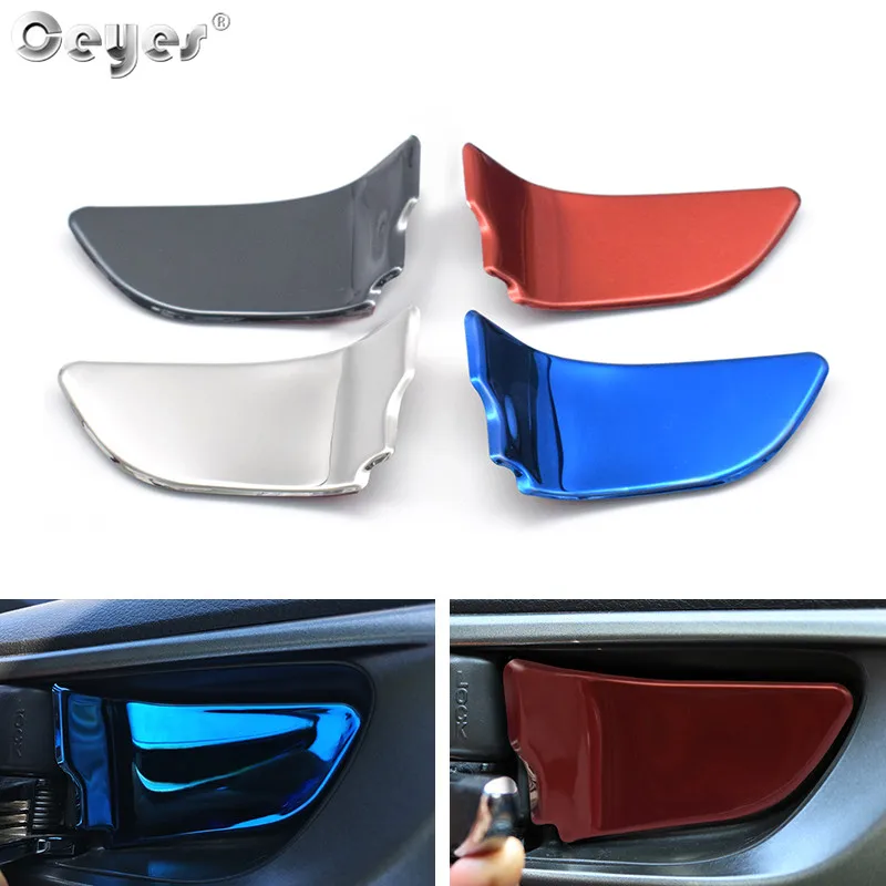 

Ceyes 4pcs For Subaru Xv Impreza Sti Brz Wrx Forester Outback Legacy Car Accessories Door Bowl Handle Covers Trim Auto Stickers