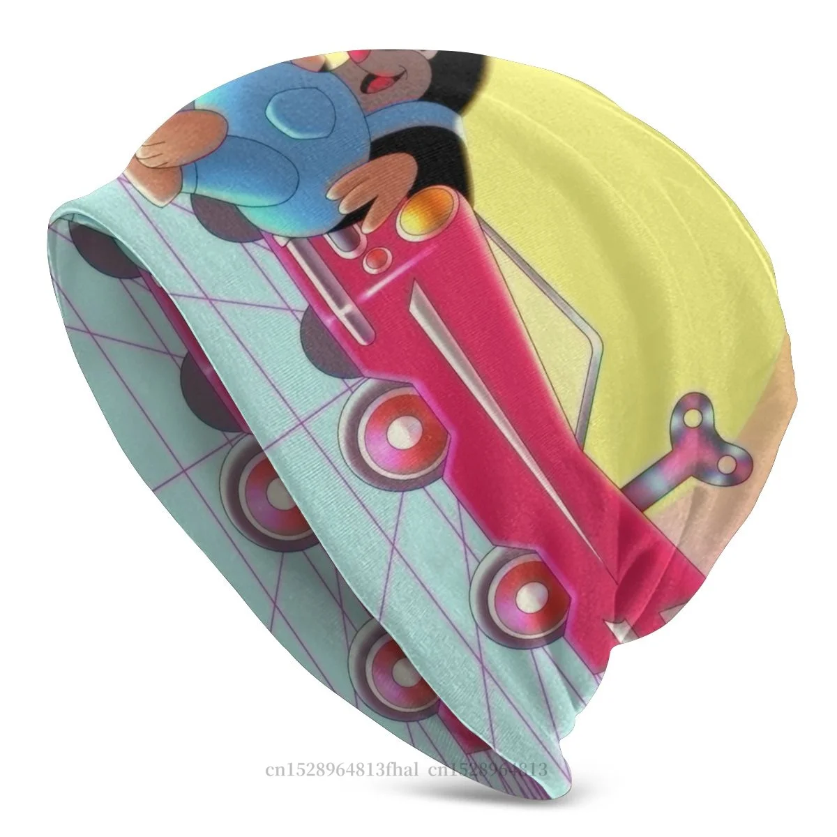 Вязаная шапка, наклоняющаяся на автомобиле, Ранняя шапка Krtek Zdenik Miler, образовательные анимационные черепа, головные уборы