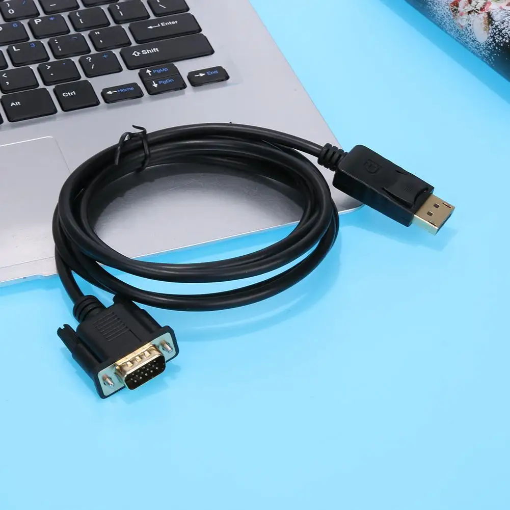 1 8 м Thunderbolt Дисплей Порты и разъёмы DP to VGA Мужской адаптер конвертер кабель Sup s до
