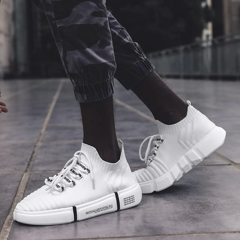 

Новинка, лидер продаж, мужские носки, обувь, высота верха, для отдыха, мужские песочные ботильоны, на шнуровке, трендовые, высокое качество