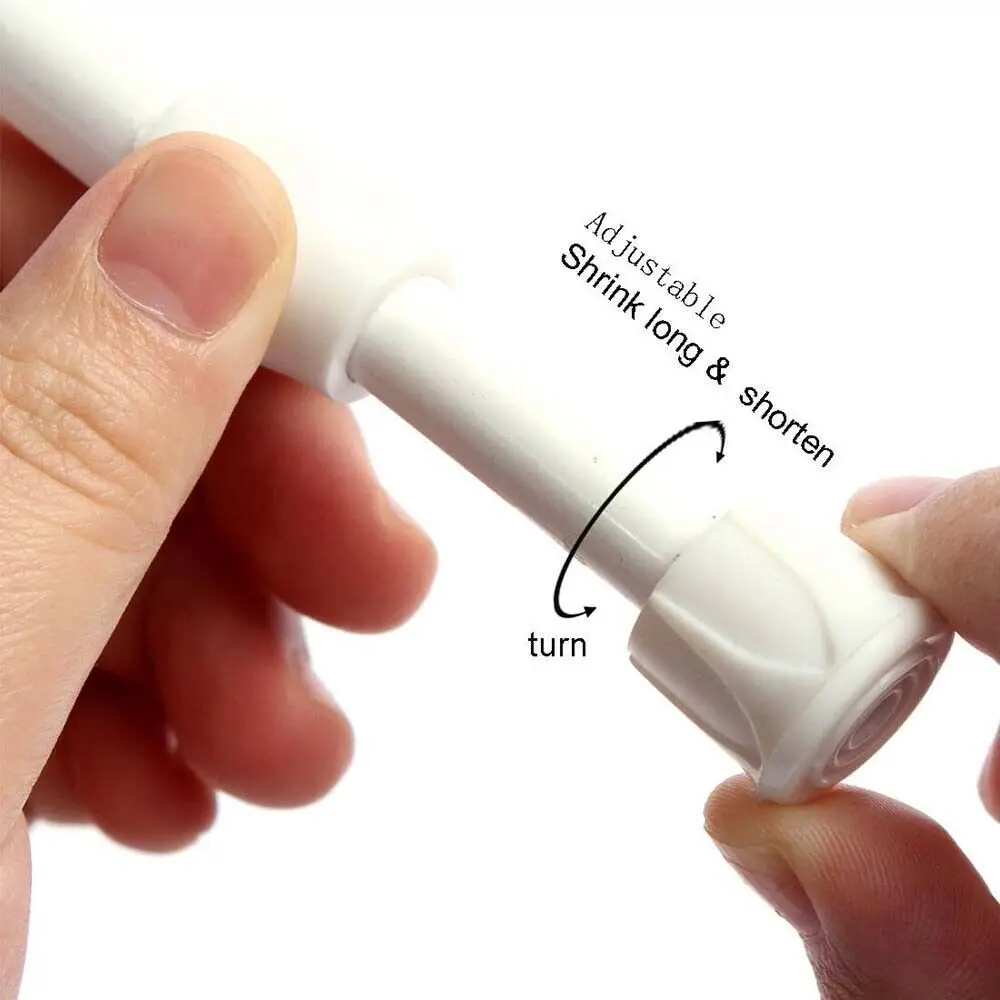 Multi Purpose Extendable Rod Spring Loaded Curtain Wardrobe Telescopic Sticks Net Voile Tension Rail Pole Hanging Adjustable | Дом и сад