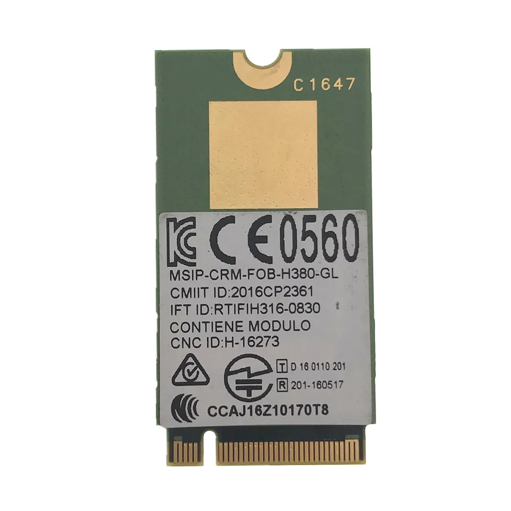 Карта флэш-памяти WWAN мобильный модуль M.2 860726-001 для HP ZBook 17 / 15 15u EliteBook 840 820 G4 G3 FIBOCOM