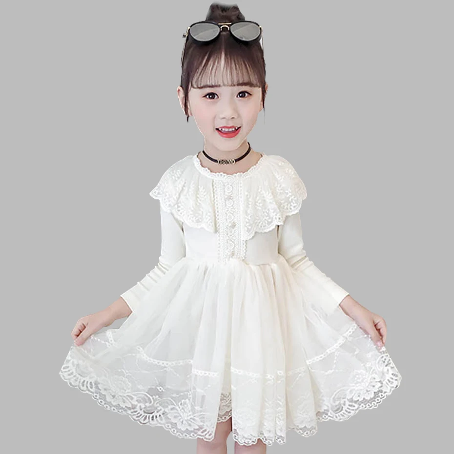 2019 г. платье для девочек кружевные платья Детские принцессы вечерние