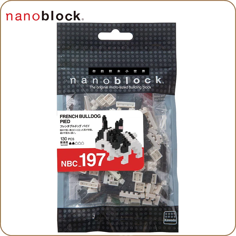 Конструктор Nanoblock в виде французского бульдога NBC197 130 шт. | Игрушки и хобби