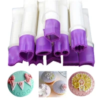 10pcsset toothed tweezers cake flower lace clip engraving decor cake cookies pastry cutter tool baking accessories