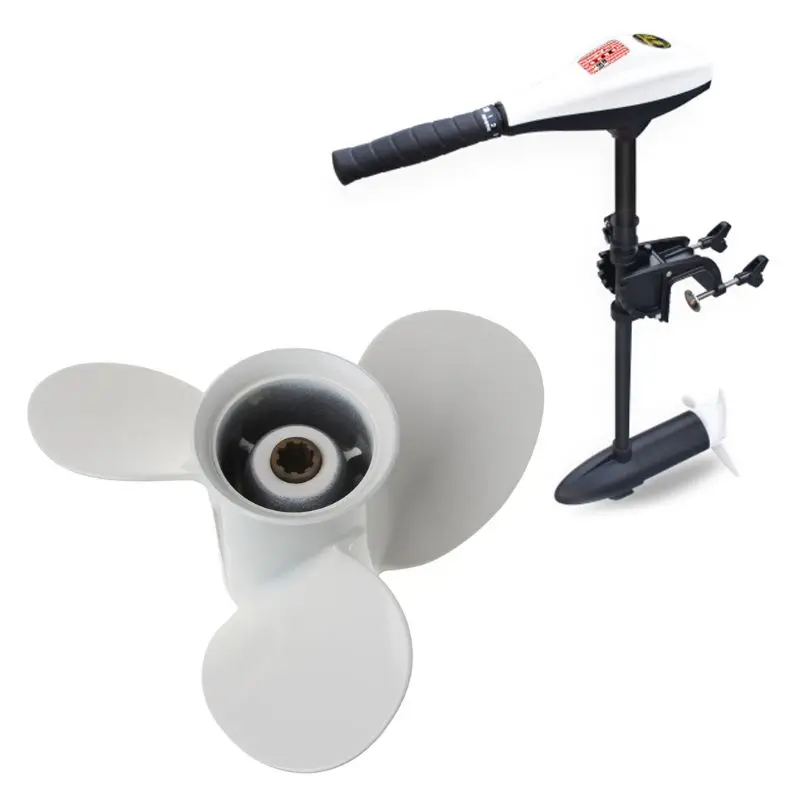 

Лодочный подвесной пропеллер 9 1/4x10 алюминиевый сплав для Yamaha 9,9-15HP Белый 3 лезвия 8 шлицевых зубьев