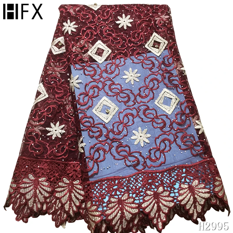 Высококачественная белая хлопковая кружевная ткань французский сетчатый