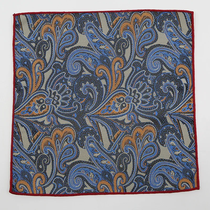 Носовой платок мужской шелковый, 10 шт./лот, синий, B174 от AliExpress WW