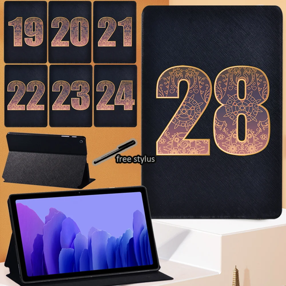 

Чехол для планшета из ПУ кожи для Samsung Galaxy Tab A7 10,4 дюйма 2020 дюйма T500 T505 Противопыльный Чехол-книжка с подставкой + Бесплатный стилус