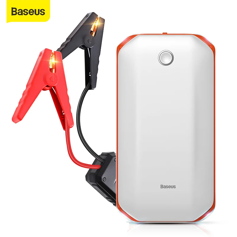 Baseus 8000mAh Car Jump Starter Battery Power Bank High Capacity Starting Device Booster Auto Vehicle Emergency Battery Booster