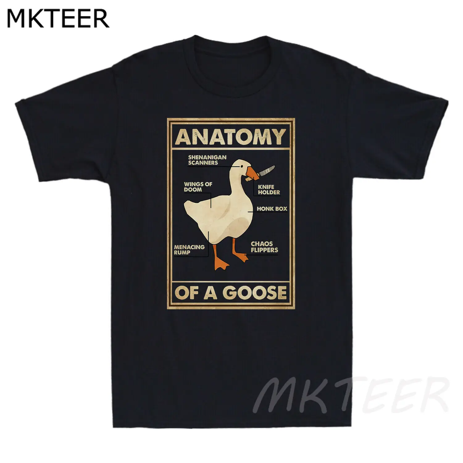 Футболка мужская черная в стиле Харадзюку винтажная прикольная тенниска с