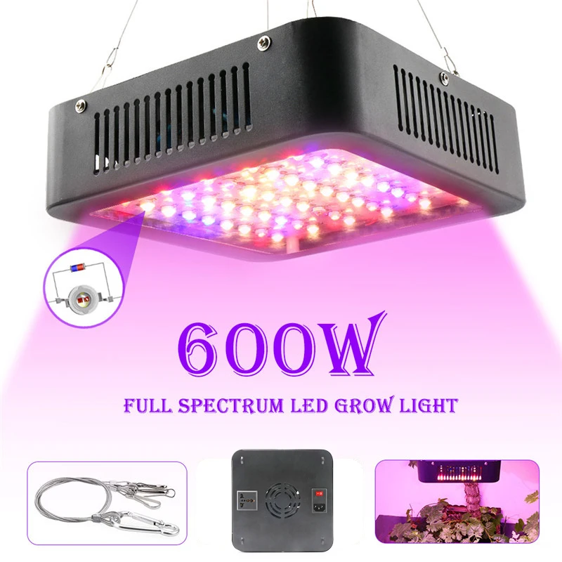 LED Grow Light 600W Phyto Lamp Full Spectrum Dual Chip Led  Plant Lamp For Indoor Seedling Tent Greenhouse Flower Fitolamp
