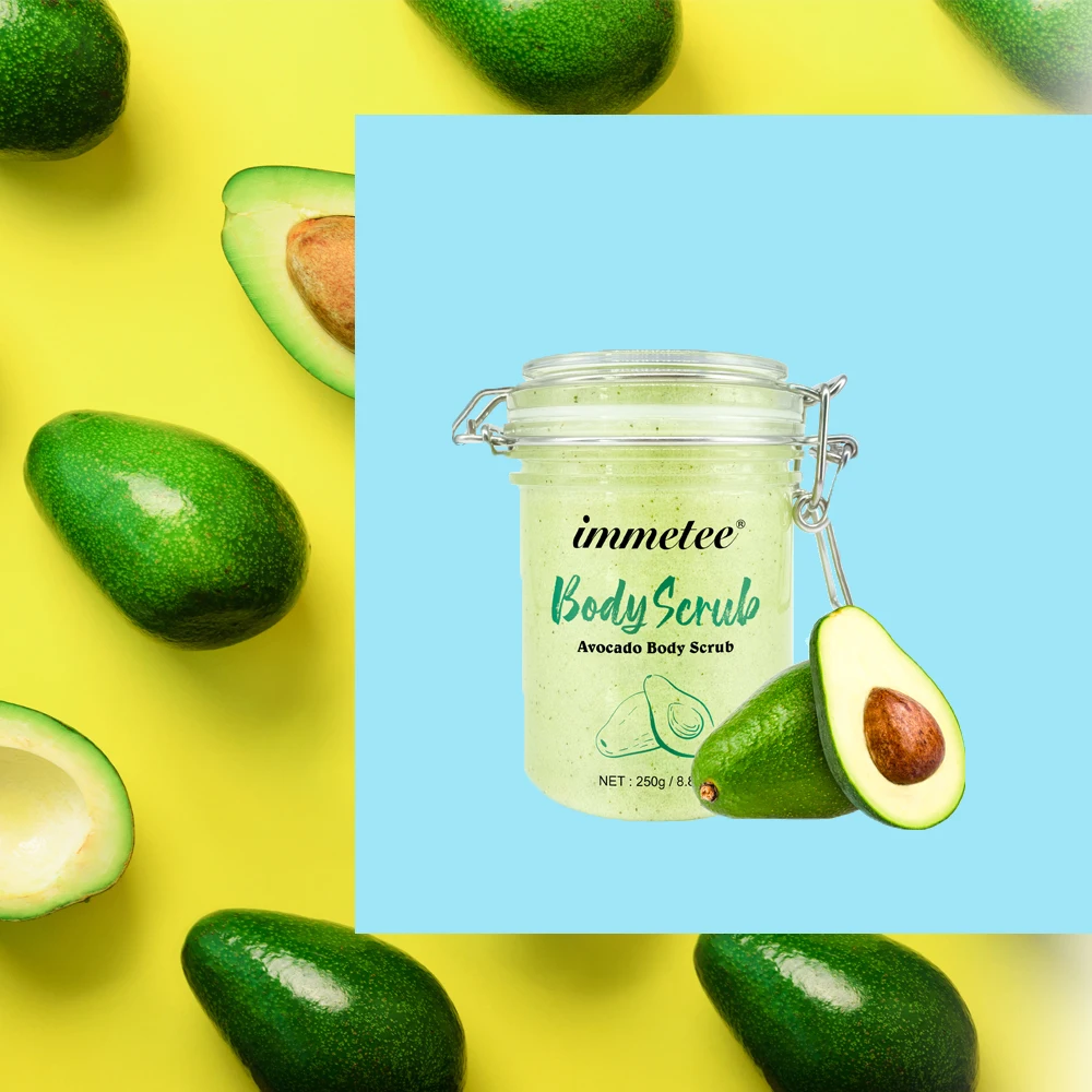 Авокадо скраб для тела масло ши крем лица Мертвого моря соль отшелушивания
