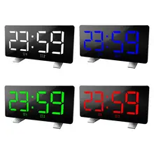 Digital Alarm Clock Dimmable Big Screen USB Snooze Electronic Desk Clocks for Kids Room Travel Bedroom Office Hotel Table