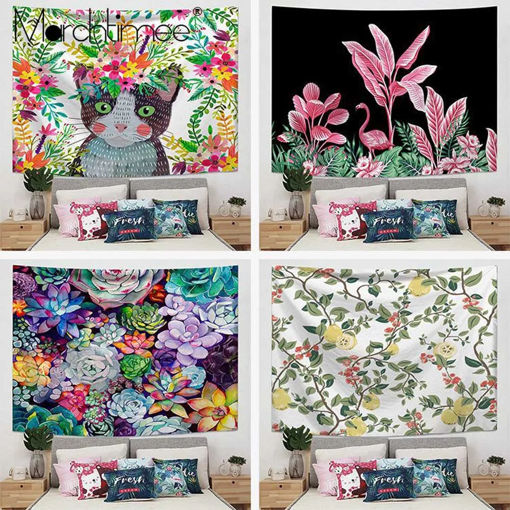 Повседневное одеяло цветочный гобелен гобелены с мандалой в стиле бохо