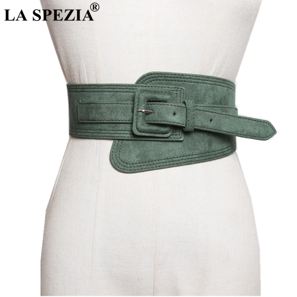 Green Wide Waist Belt Women Cummerbunds Ladies Designer Belt for Dress Vintage 2022 New Arrival Female Waist Belt Corset