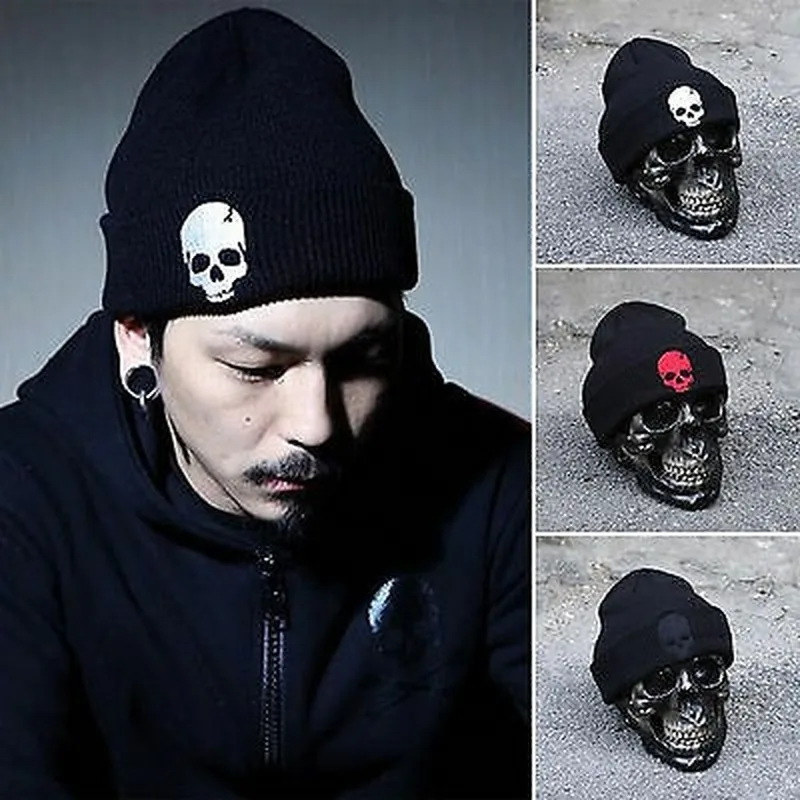 

Mens Womens Knitted Crochet Beanie Hat Winter Slouch Baggy Skateboard Skull Cap