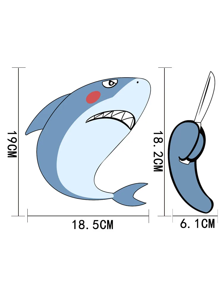 

ZTTZDY Ocean Fierce Shark Car Rear Window Sticker Decor YJ3-0052