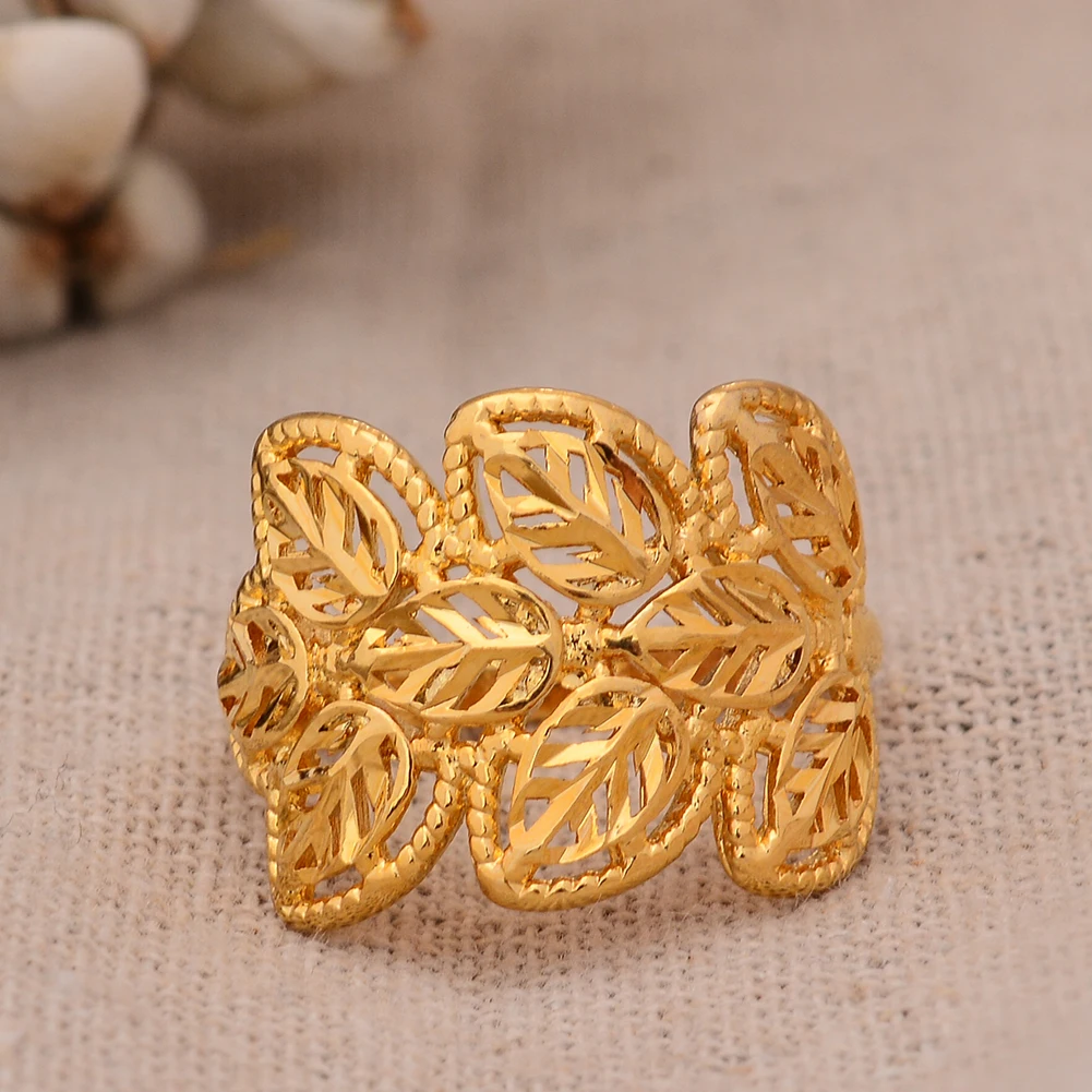 Эфиопский золотой цвет Дубай кольца для женщин Ближний Восток Аравия