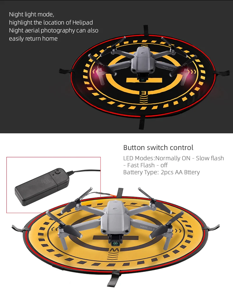 70 см Коврик для посадки складной коврик парковки DJI Mavic Mini 2 Pro mavic Air Zoom Spark Phantom 3 4