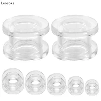 leosoxs 2 pcs acrylic transparent pulley auricle body piercing jewelry hot selling in europe and america