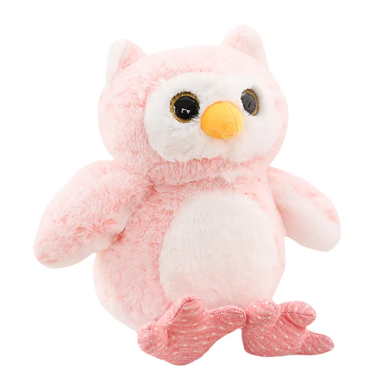 Розовый/серый креативный Kawaii Сова плюшевая, игрушка чучело кукла для детей милая мягкая подушка подарок