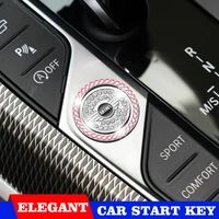 1pcs car interior engine ignition start stop button switch cover 3d trim sticker for mini coopers one s r50 r53 r56 r60 f55 f56
