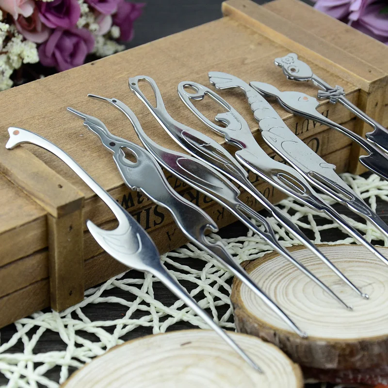 Вязальные спицы для животных ZL50 1 шт. из нержавеющей стали [1 3 мм 2 25 мм]|Швейные