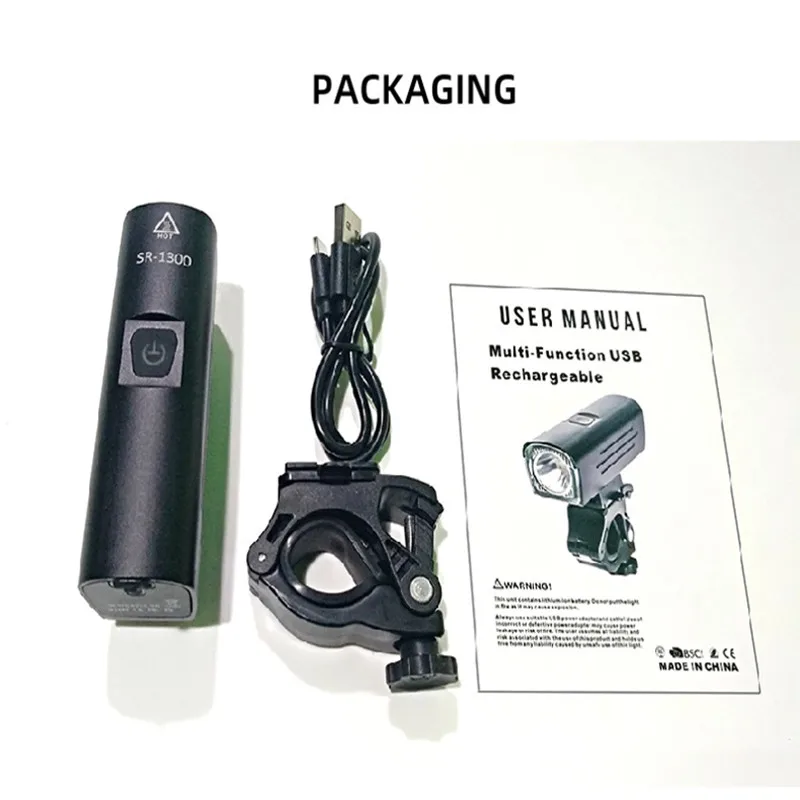 

Bicycle Light 4500mAh USB Rechargeable Waterproof Road MTB Front Lamp Headlight LED Ultralight Flashlight Cycling Safety Lights