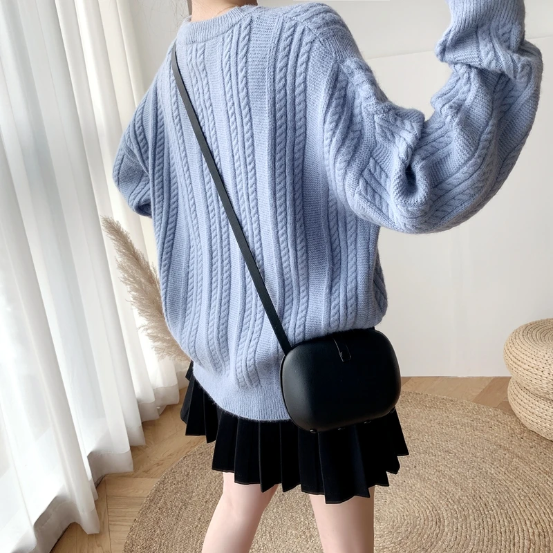 

Make firm offers the new autumn/winter more languid is lazy wind easing twist ladies sweater knitting render unlined upper garme