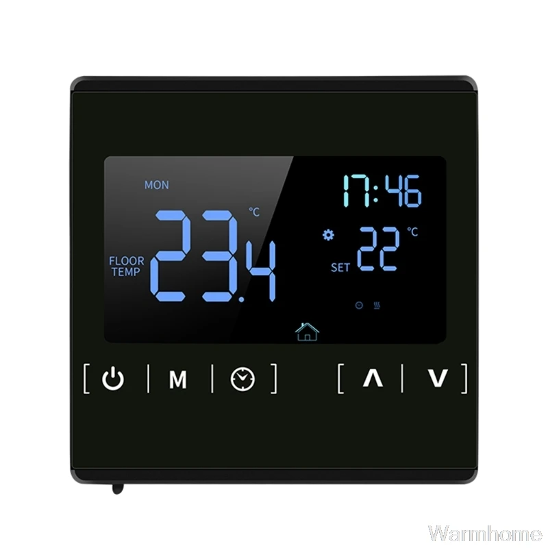 

110V 120V 220V 230V Touch Screen Electric Heating Room Thermostat Temperature Controller Thermoregulator 16A Floor Heat O01 20