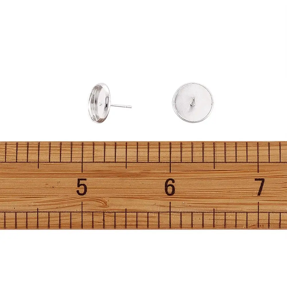 20 шт. латунные серьги-гвоздики с кабошонами наборы для самостоятельного