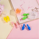 Спиральные Водонепроницаемые силиконовые беруши, затычки для ушей против шума и храпа, удобные снижение уровня шума, 1 пара, 2 шт.