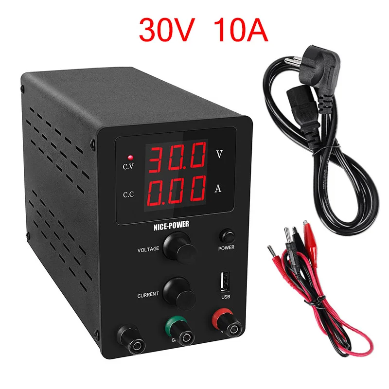 SPS 30V 10A Black Регулируемый источник питания 30 в 10 А универсальный импульсный лабораторный источник питания из России Китай 220 В 110 В - Цвет: SPS 30V 10A Black