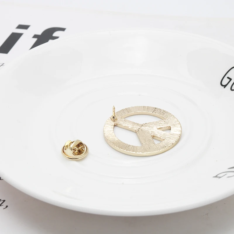 ЛГБТ Дизайн Радужный Флаг знак мира булавка брошь креативные металлические