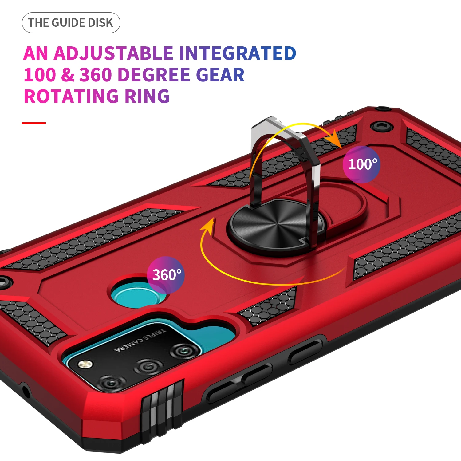 

Phone Case For Huawei Honor Nova 4E 3E 9S 5T 5 4 5i 6 7i9A Play 4T 20 8A 8S SE Pro Fashion Rugged Armor Shockproof Stand Cover