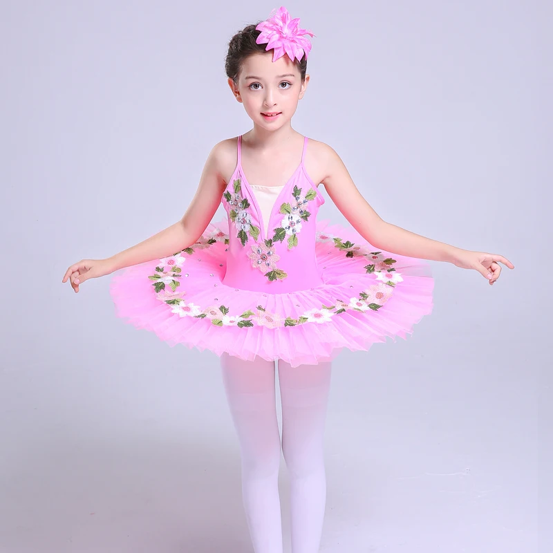 

Adult children's Pink Ballet Dress performance Dance Costume sleeping beauty woman gauze skirt Tutu fluffy skirt