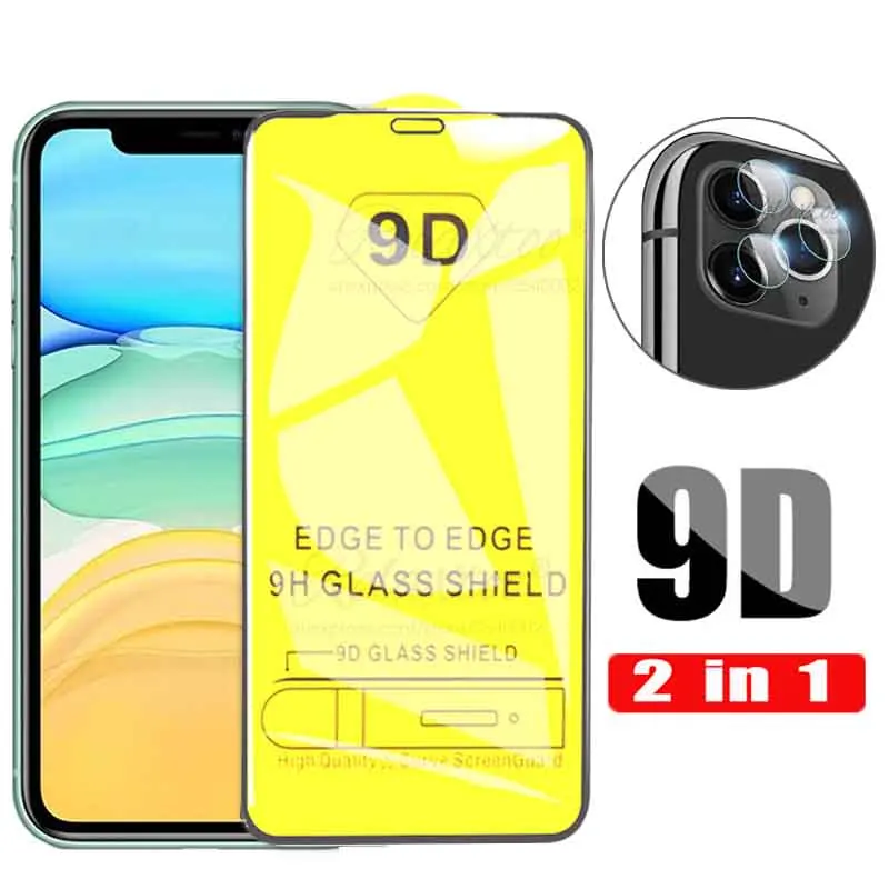 Закаленное стекло и камеры 2 в 1 для apple iphone 11 pro max Защита экрана iphone11pro iphone11promax