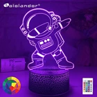 3d светодиодный ночник, фигурка астронавта, настольная лампа для детской спальни, декоративная настольная лампа, детский проекционный светильник льник, Аэрокосмическая лампа подарок-фонарь