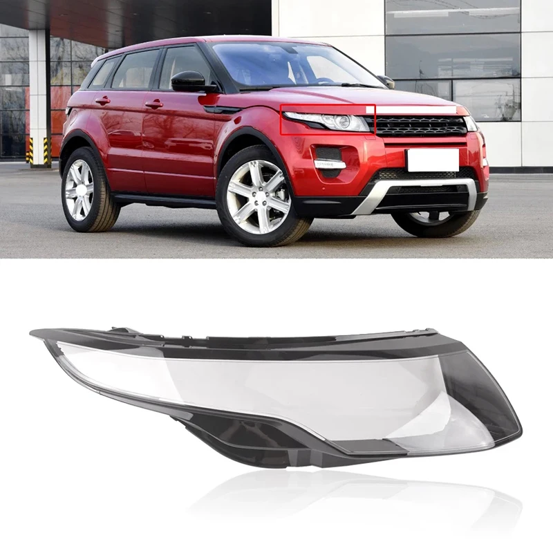 

Car Front Headlight Head Light Lamp Lens Shell Cover Replacement for Land Rover Range Rover Evoque 2012-2015