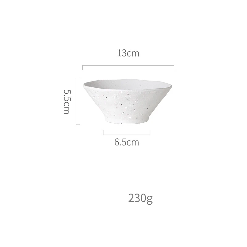 rice bowl KINGLANG нордическая белая матовая отделка керамические тарелки обеденная чаша оптом - Цвет: rice bowl