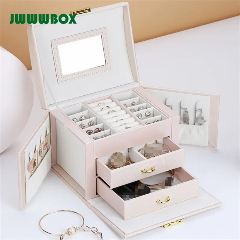 JWWWBOX креативная многослойная коробка для ювелирных изделий корейский стиль